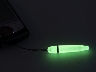 Illustration for article titled Luminous Handy Strap is Stylus, Ewok Jedi Lightsaber